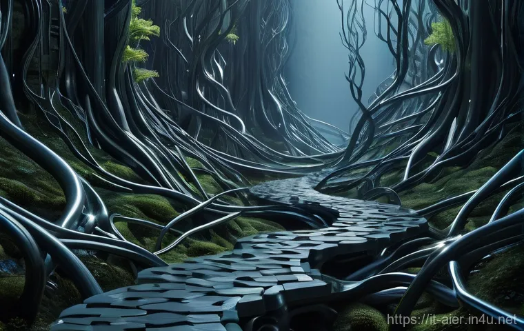 딥러닝 모델 최적화 실무 사례 - **Prompt for Pruning and Quantization: "The Sculpted Algorithm"**
    A highly detailed, futuristic ...