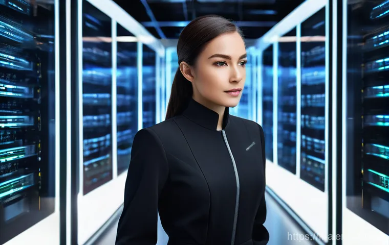 AI 프로젝트에서 데이터 전처리 중요성 - **Prompt:** A young, determined female data scientist, dressed in a sleek, professional black jumpsu...