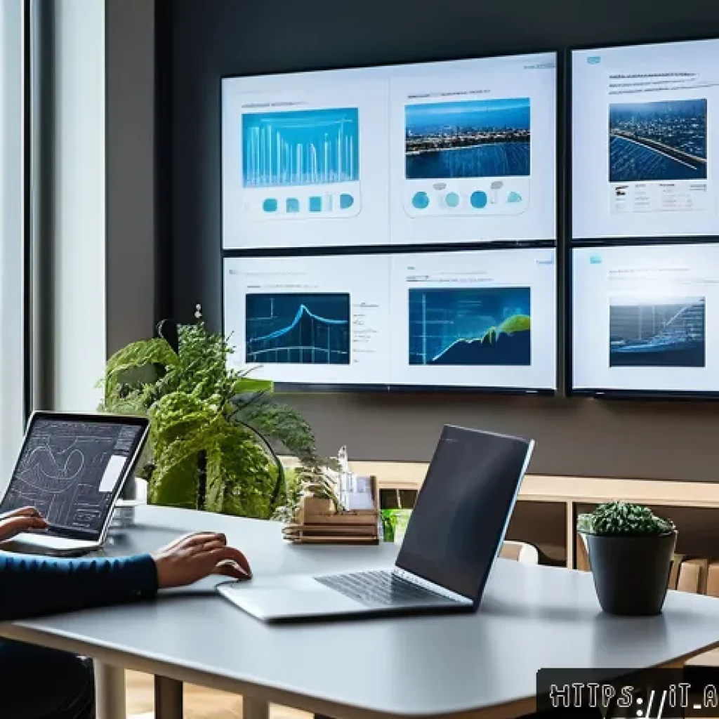 AI와 데이터 과학의 차이점 - A modern Italian tech office setting with diverse professionals collaborating on AI and data science...