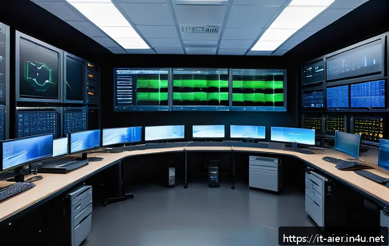 딥러닝 모델의 훈련 속도 최적화 - A modern deep learning training setup in a high-tech laboratory, featuring multiple GPUs (NVIDIA A10...